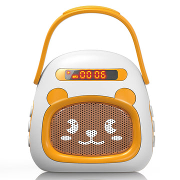 FUTESI Portable Kids Music Player for Toddlers, Preloaded Stories Music Lullabies & White Noise, Mini Toddler MP3 Player with Bluetooth Speaker