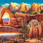 Boardwalk Utah's 5 National Parks 210 Piece Personal Puzzle, Jigsaw Puzzles with Premium Box, Utah Gifts for Adults, 6"x8"