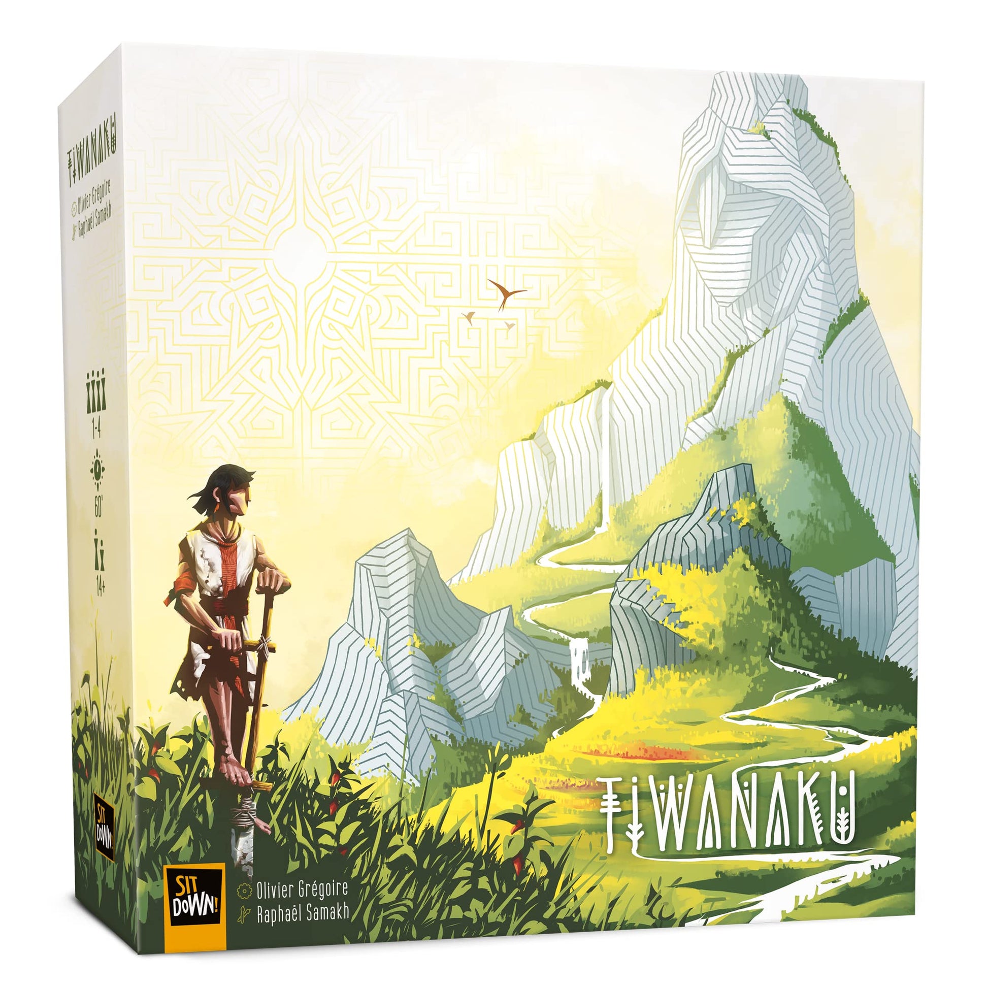 Sit Down! Tiwanaku - Sit Down! Strategy Board Game, Deduction Exploration Optimization, Pachamama Mother Earth Wheel, Play Solo Mode Or with Up to 4