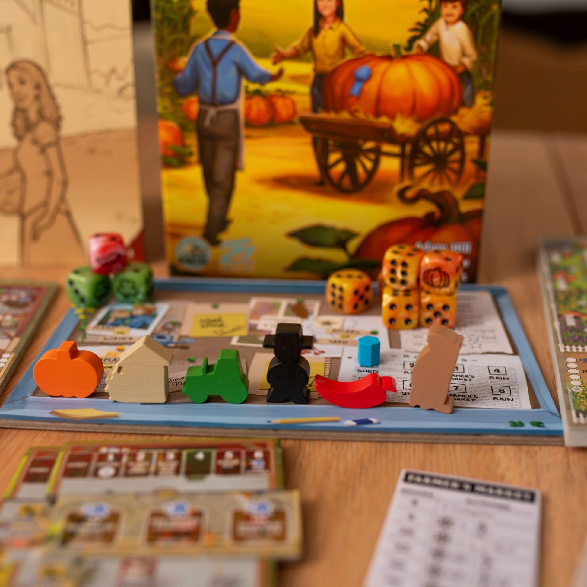 Three Sisters Harvest Edition by 25th Century Games | Ages 12+ | 1-4 Players | Strategy Roll and Write Board Game with Campaign Mode, Solo and Group