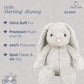 MON AMI Sterling Bunny 13-Inch Stuffed Rabbit, Soft Bunny Plush Toy Gift