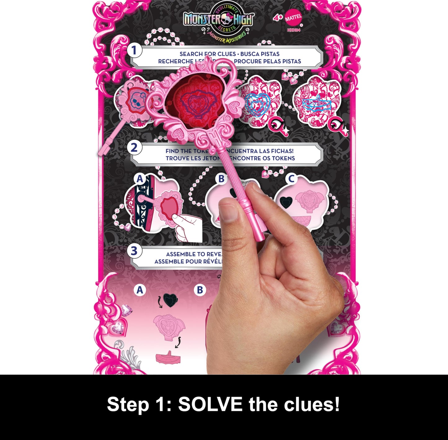 Monster High Skulltimate Secrets Doll & Accessories Set, Monster Mysteries Draculaura with Dress-Up Closet & 19+ Surprises Including Clothes