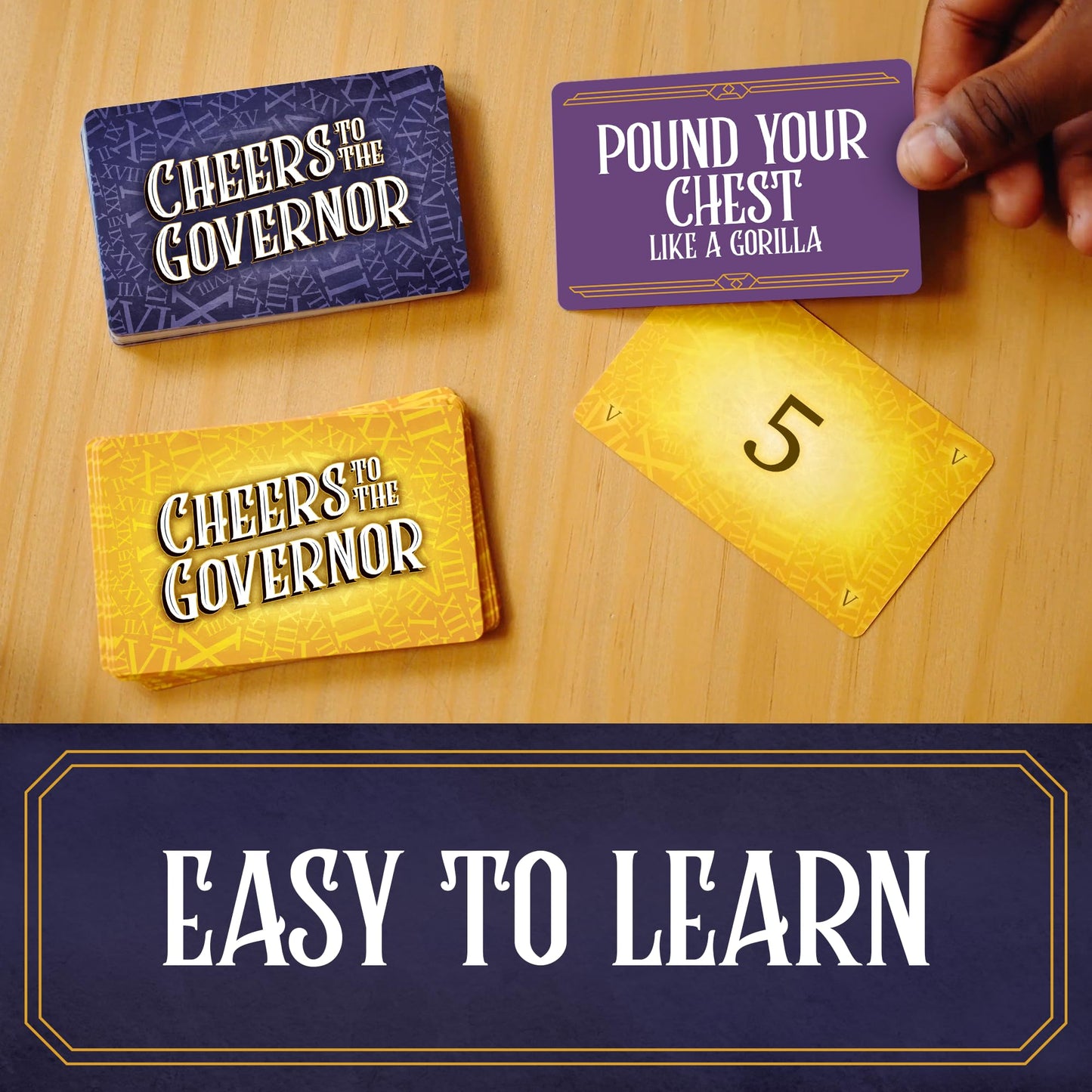 Lost Boy Entertainment Cheers to The Governor - Card Games - Party Games - Family Games - for Kids 8 and Up - Games for Adults - Family Game Night