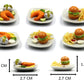 Mixed 10 Assorted Breakfast Set - Miniature Food, Tiny Food for Decoration Dollhouse, Doll House, Diorama (Scale 1:24, 1/24)