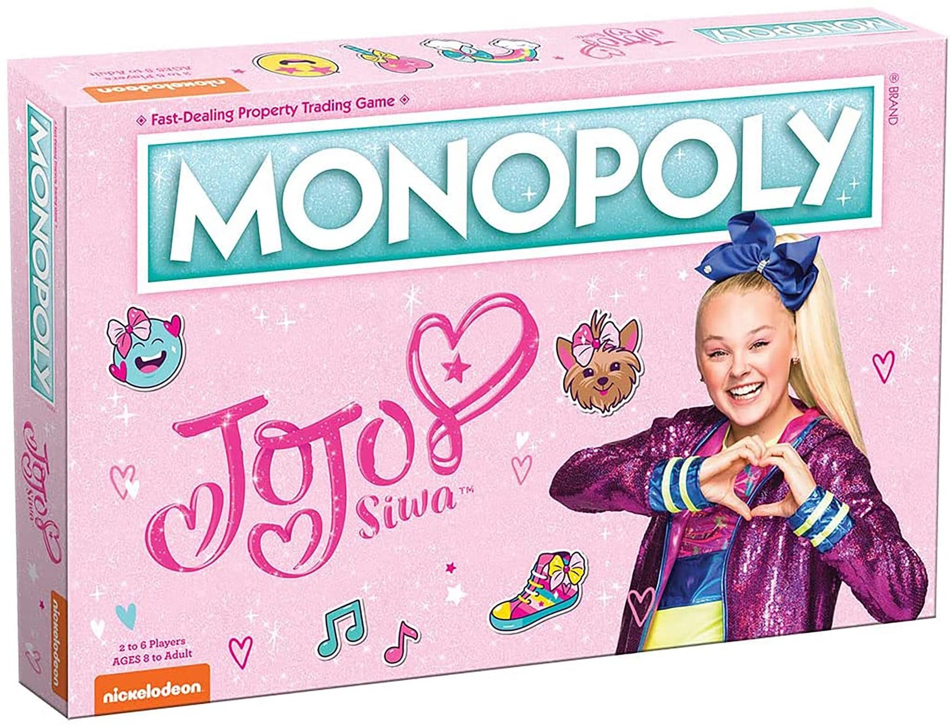 Monopoly JoJo Siwa Edition | Featuring JoJo's Signature Bows & More | Officially Licensed & Collectible JoJo Siwa Game | Great Family Game for All