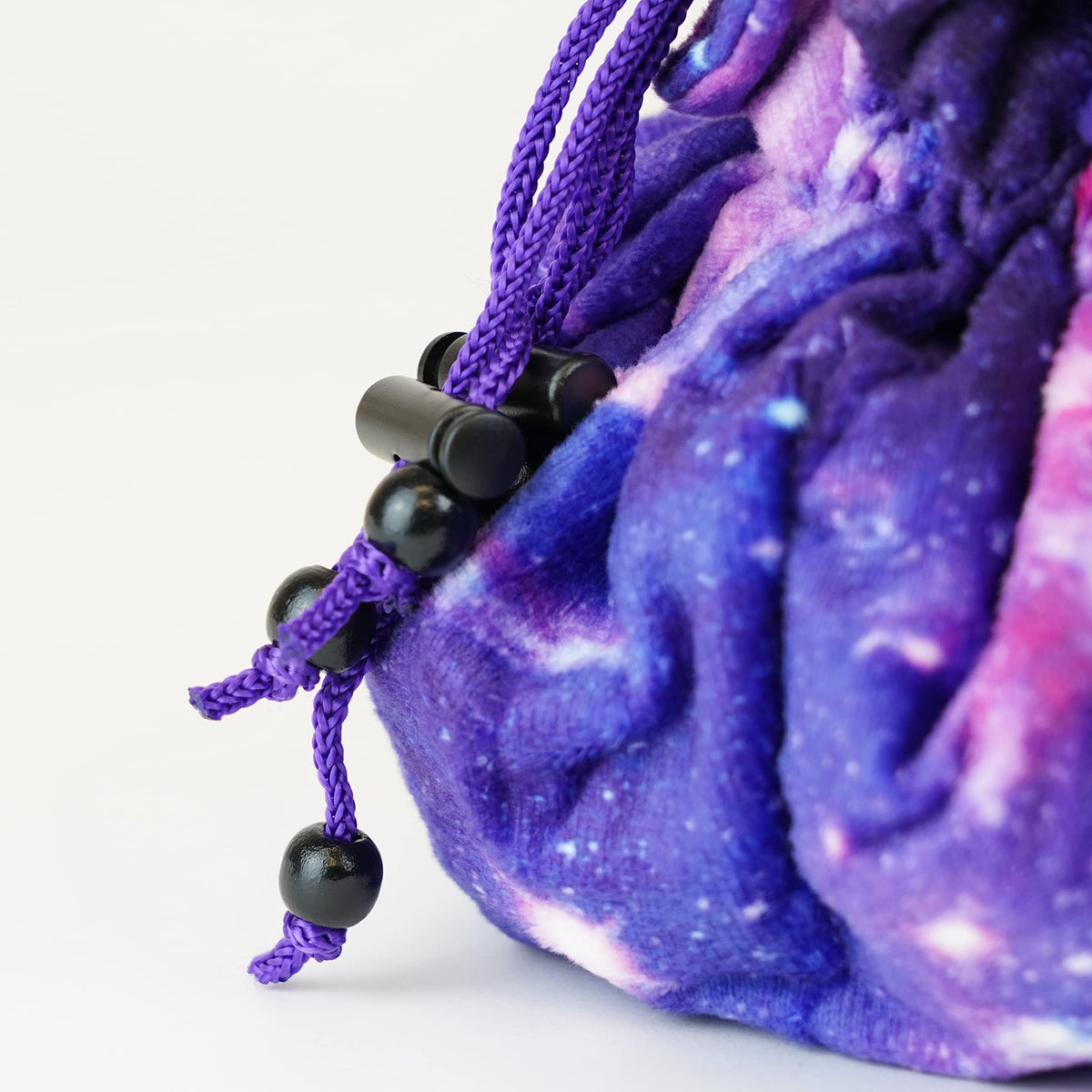 FanRoll Velvet Compartment Dice Bag with Pockets: Nebula, Role Playing Game Dice Accessories for Dungeons and Dragons