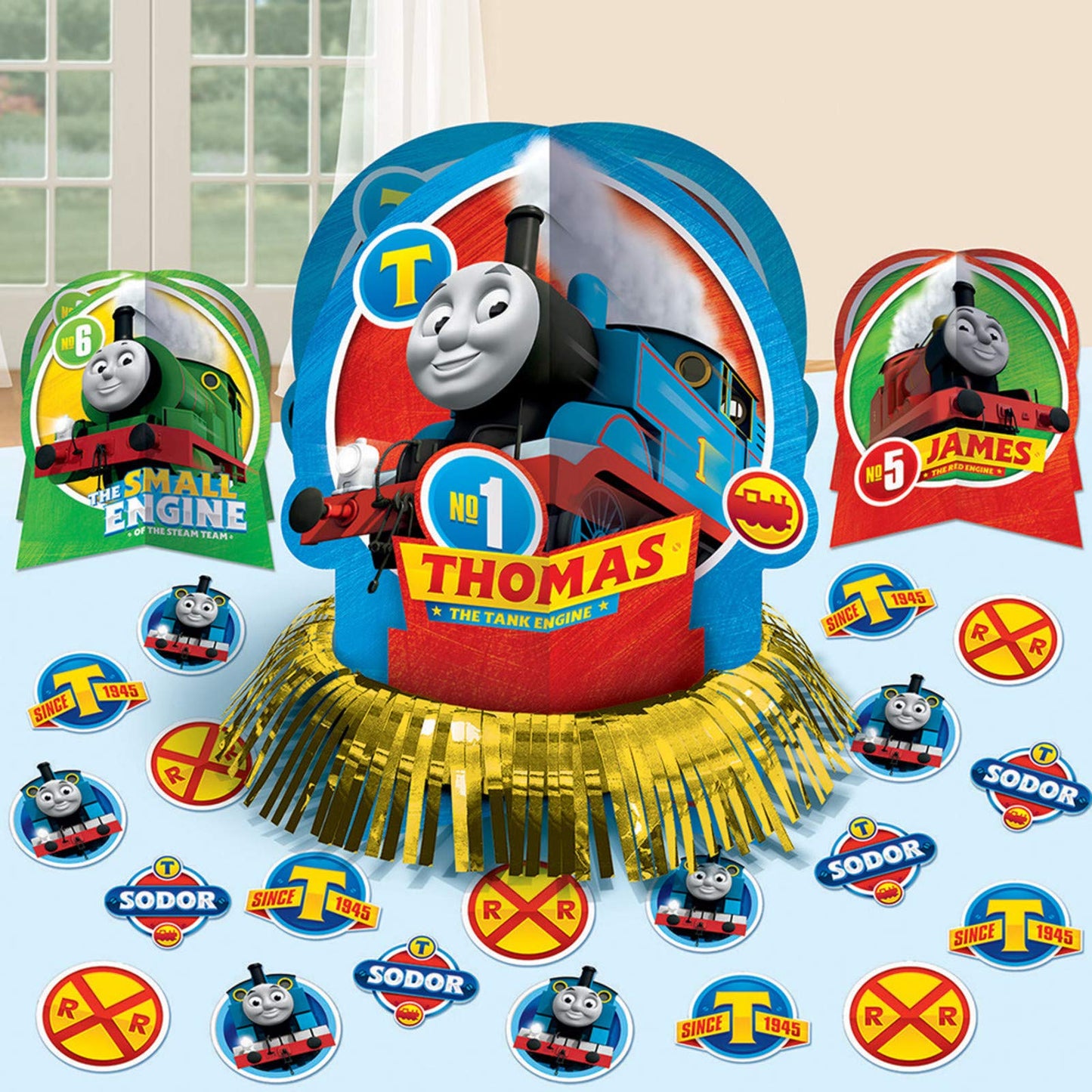 Thomas All Aboard Table Centerpieces & Confetti, 1 Set