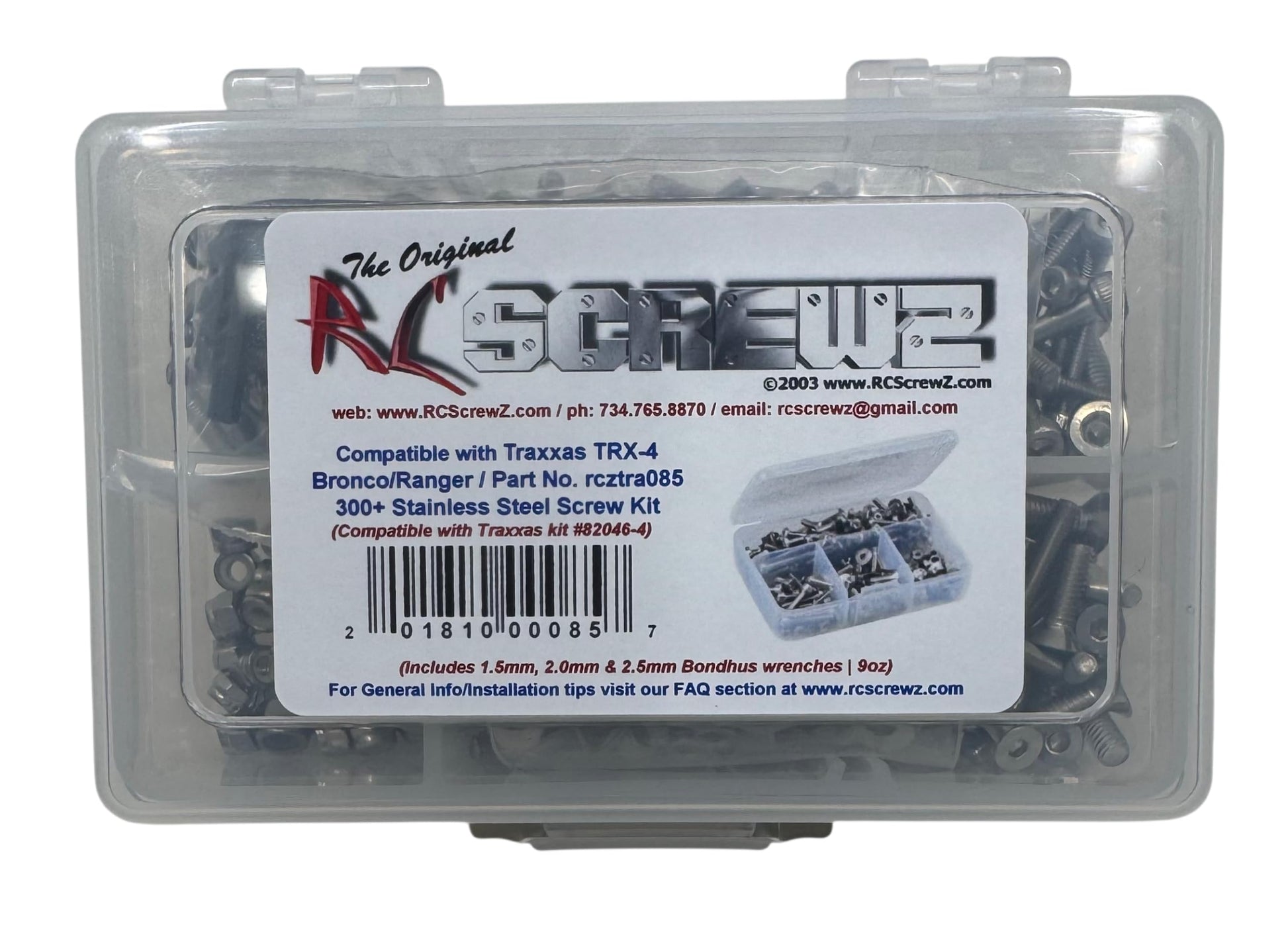 TRA085 - Traxxas TRX4 TRX-4 Bronco (82046-4) Compatible Stainless Steel Screw Kit