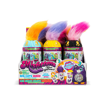 Basic Fun Misfittens Cats - Surprise Collectible Plush - Series 3 Wild Cats, Kittens, Stuffed Cat Plushie, Furry Surprise Toy for Girls, Boys, Kids