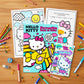 SANRIO Hello Kitty Coloring Book Set - Bundle with Activity Book and Play Pack Featuring Hello Kitty Plus Stickers, Crayons, More Coloring Set