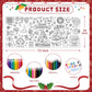 GULWAT Christmas Coloring Poster/Tablecloth 30 x 72 Inches Giant Merry Christmas Party Disposable Coloring Tablecloth for Kids Xmas Paper Favors Xmas
