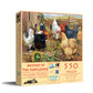 SUNSOUT INC - Mystery of the Sunflower - 550 pc Jigsaw Puzzle by Artist: Nona Hengen - Finished Size 15" x 24" - MPN# 76035