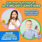 ThinkPsych Go Fish - Faces & Feelings Card Game Social Emotional Learning Game for Kids Ages 6+ | Teaches Emotions Through Play | 2-6 Players | Home