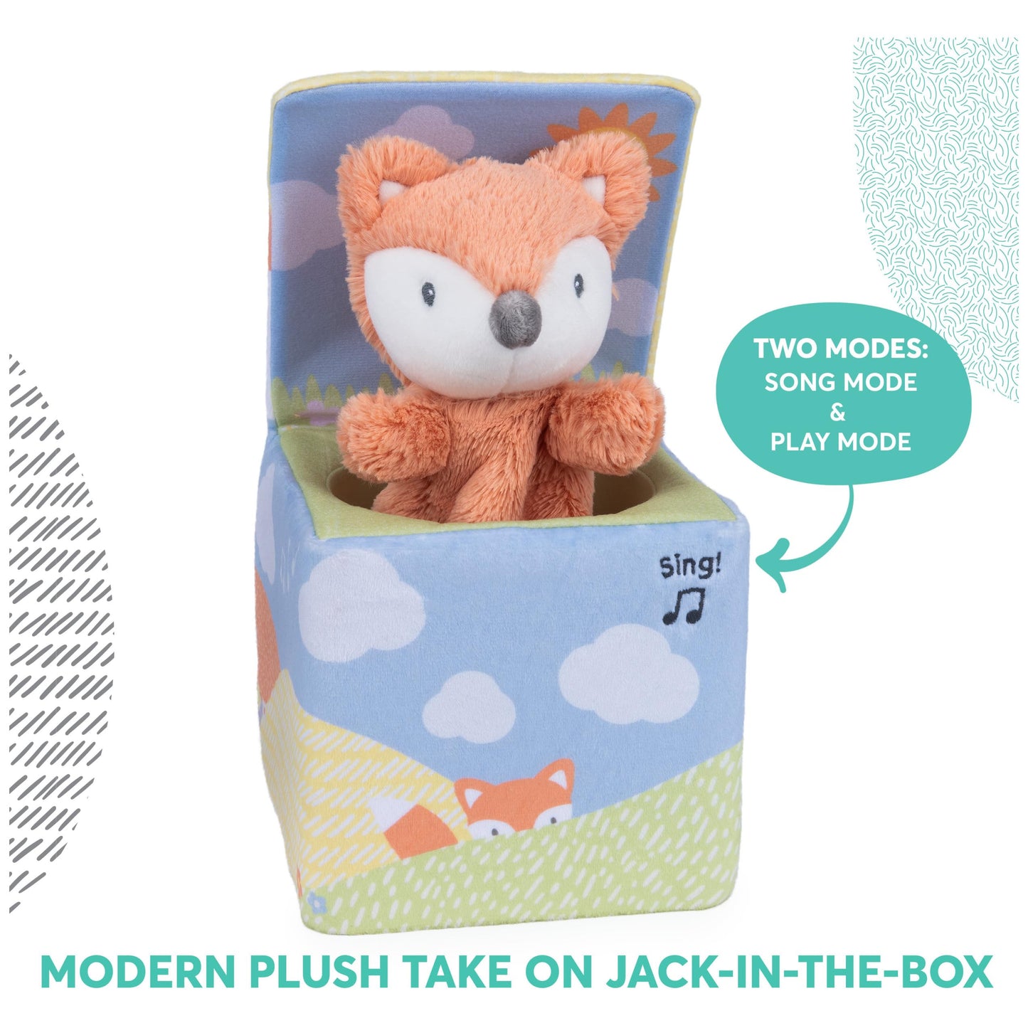 GUND Baby Fox in a Box, Animated Plush Activity Toy for Babies and Infants