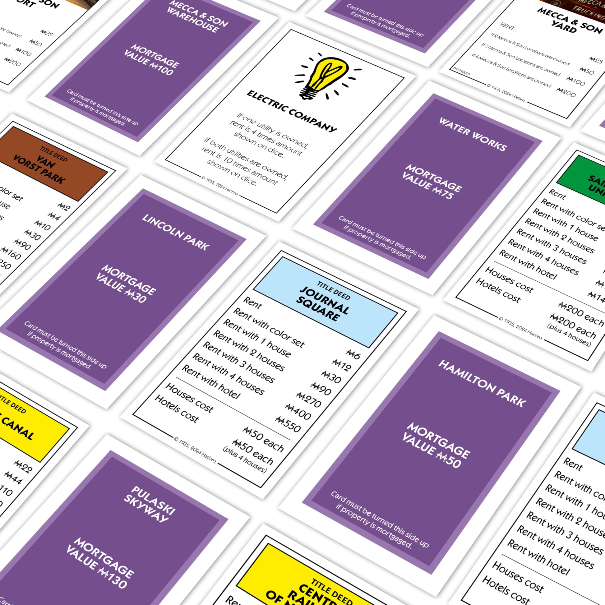 Monopoly Board Game Jersey City NJ Edition : 2-6 Players Family Board Games for Kids and Adults, Board Games for Kids 8 and up, for Kids and Adults