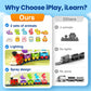 iPlay, iLearn Farm Train Toy Set for Toddlers 1-3, Kids Steam Musical Train
