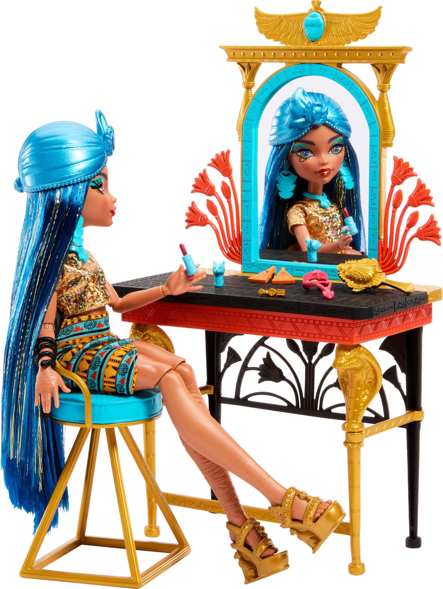 Monster High Self Scare Day Cleo De Nile Doll Play Set