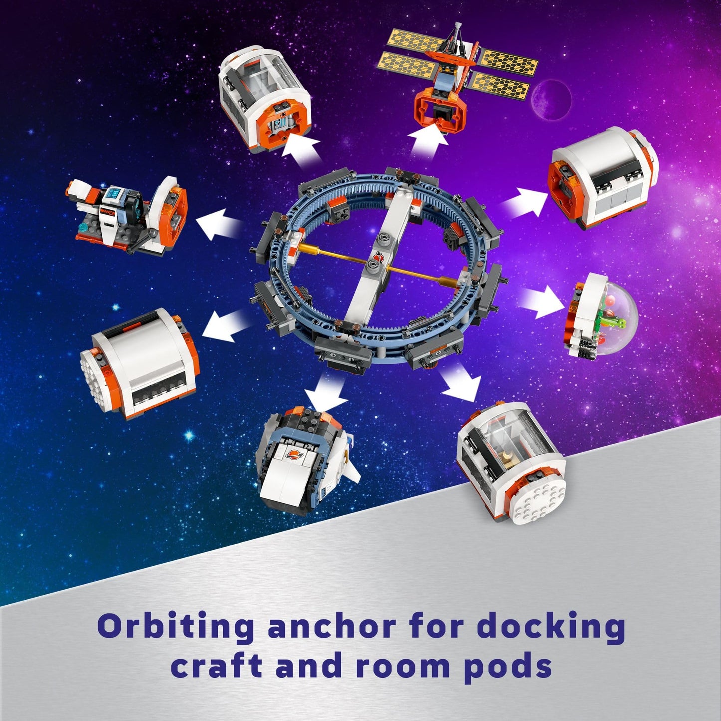 LEGO City Modular Space Station STEM Toy, Modular Exploration Science Toy with 6 Astronaut Minifigures, Gifts for Boys, Girls, and Kids Ages 7 and Up