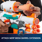 Nerf Modulus Tri-Strike Blaster, Mega Barrel, Rocket Launcher, Clip, 1 Rocket, Kids Outdoor Games (Amazon Exclusive)
