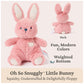 GUND Baby Oh So Snuggly Little Bunny 6-Inch Plush Toy, Ages 0+