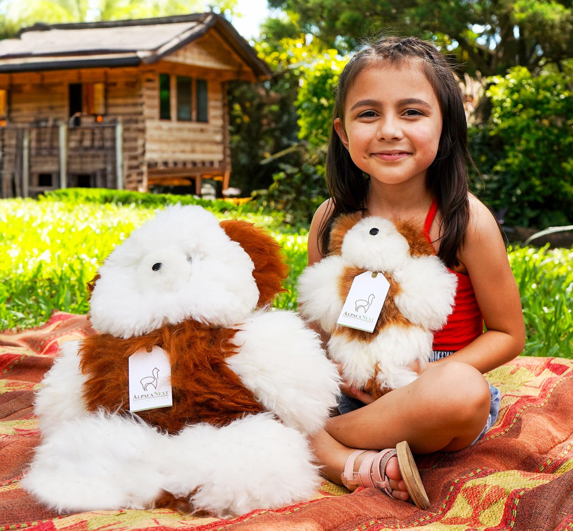 AlpacaNext Alpaca Bear Stuffed Animal Crafted in Luxury Alpaca Wool - Hypoallergenic & Ultra-Soft Toy Perfect for Cute Nursery Decor and a Huggable