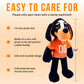 14" University of Tennessee Smokey Mascot Plush Figure - College Football Ragdoll - Sports Mascot Figure - Soft Plush Material - Surface Washable