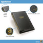Lighthouse - Small Currency Album for Un-Graded Raw Banknotes and Currency Sleeves - Classic Leatherette Handmade 3-Ring Binder with 20 Pages