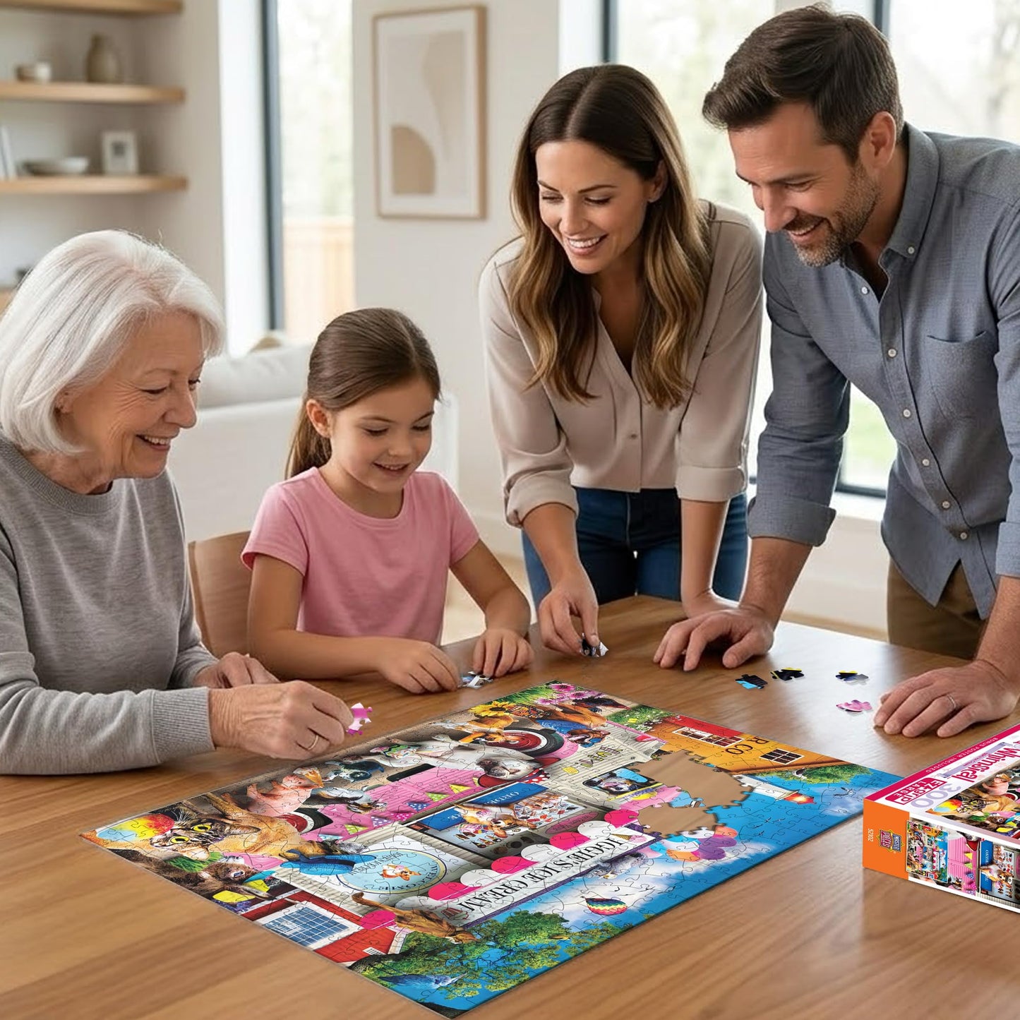 MasterPieces 300 Piece EZ Grip Jigsaw Puzzle for Adults, Family, Or Youth - Iggy's Ice Cream - 18" x 24"