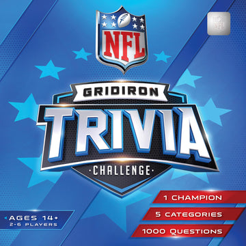 Masterpieces NFL Gridiron Trivia Challenge Board Edition, Officially Licensed Football Sports Trivia Play Set, 1000 Questions, Family Night Activity