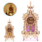 FUNPOLA 3D Wood Puzzle LED Tower Clock, 3D Puzzle Building Desktop Clock Model DIY Architectural Building Blocks (LED-TC01 Wood)