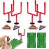 XIPEGPA 10 PCS Mini Flick Football Games Mini Table Top Sports Games with Foam Footballs Goal Post and Cards Finger Toys Office Indoor Football Sports