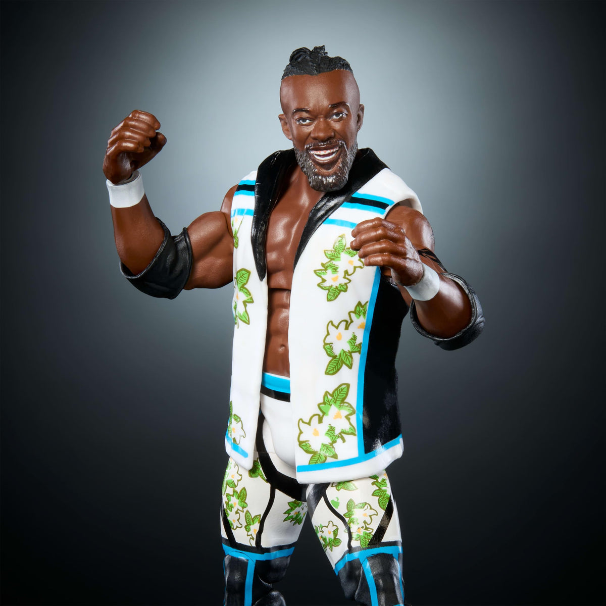 Mattel WWE Elite Action Figure & Accessories, Series #113 6-inch Collectible 6-inch Collectible Kofi Kingston with 25 Articulation Points & Swappable