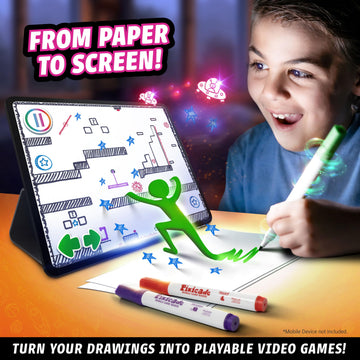 Abacus Brands Pixicade! Turn Drawings Into Playable Video Games! | Doodle & Draw, Snap Play & Share Instant Video Games! | Mobile Video Game Maker and