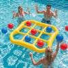 mcgskl Pool Toys Pool Games, Inflatable Tic-Tac-Toe Pool Toy with 10 Balls, 2-10 Players Floating Water Game for Adults Teens Kids, Summer Pool Party