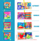 AMINFUN Soft Cloth Baby Books 4 Pack,ABC-Z&1-10&Colour&Fruit,Touch Crinkle Sensory Toys for Newborn Infants Toddler Non-Toxic Early Educational