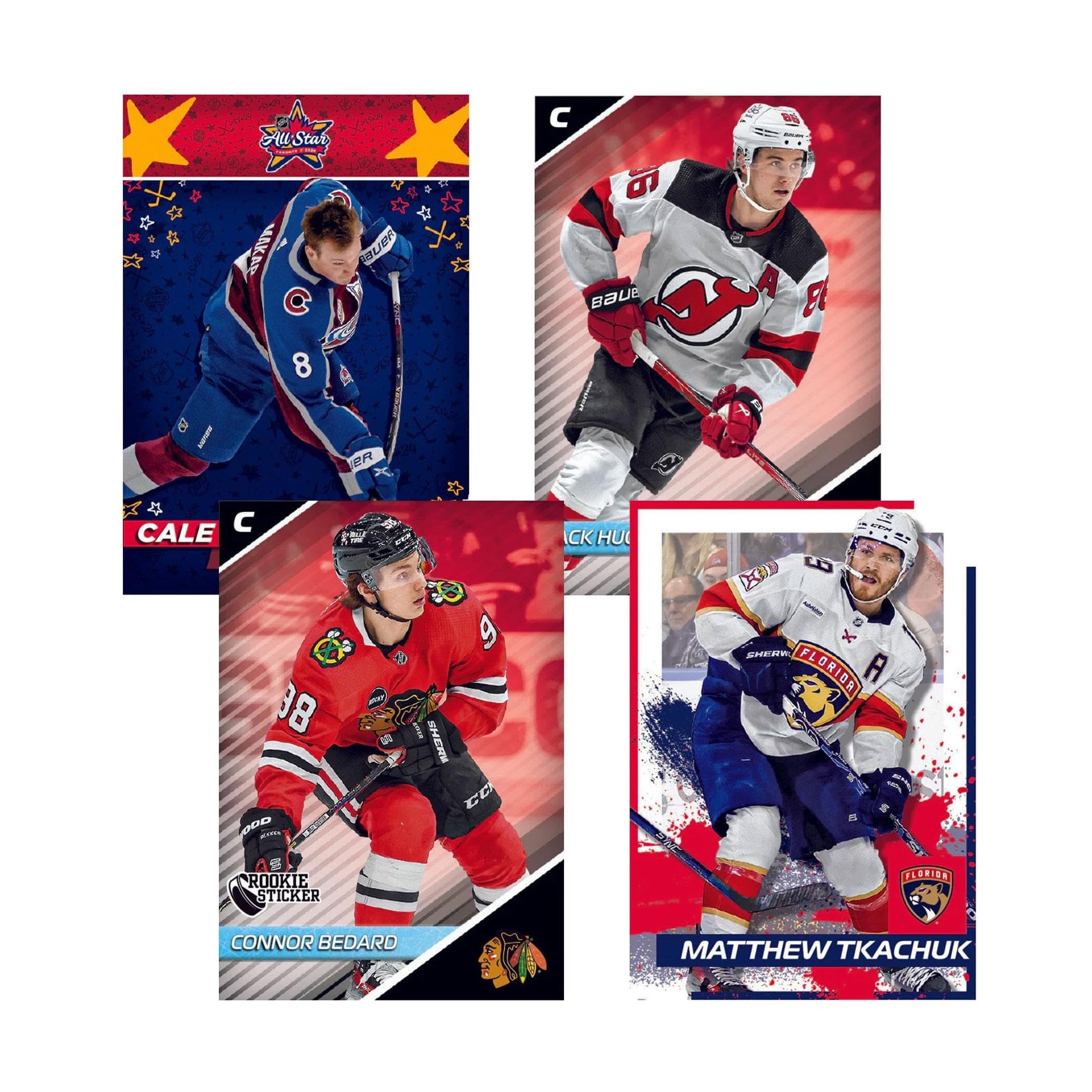 2024-2025 TOPPS NHL Hockey Sticker Collection - 50 Packs Per Box