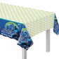 Adorable Multicolor Plastic Blue Beetle Table Cover - 54" x 96" (1 Pc.) - Fun & Unique Designs, Durable & Disposable - Perfect for Kids Parties
