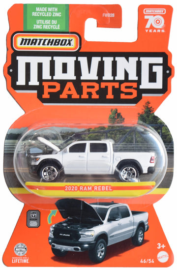 Matchbox 2020 Ram Rebel, Moving Parts 46/54 [White]