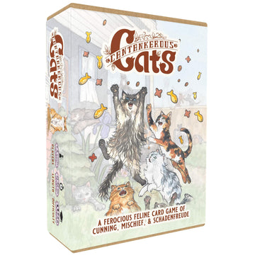 Mentha Designs: Cantankerous Cats 3rd Edition - Cute Take-that Card Game, Mischief & Cunning Hand Management Party Game, Age 10+, 2-6 Players, 25+ Min
