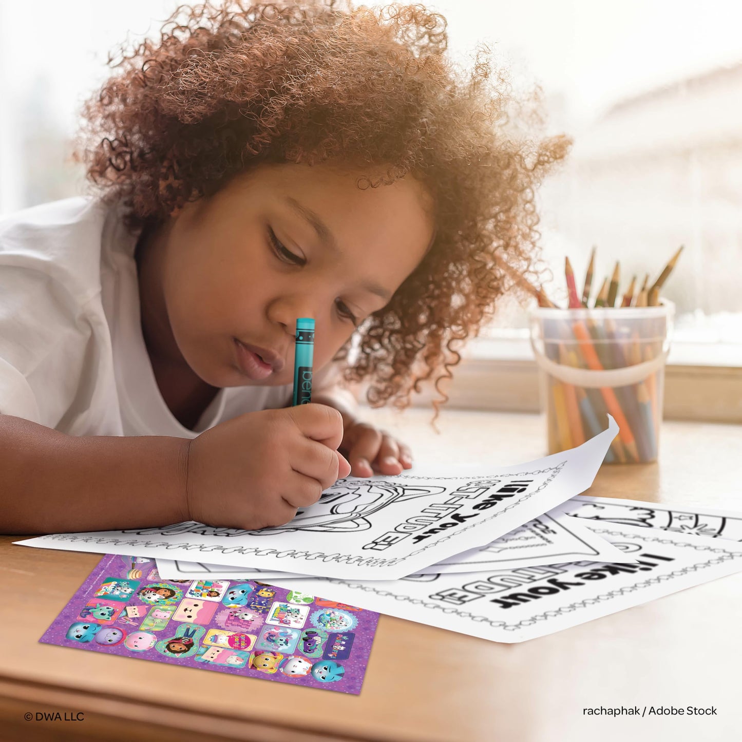 Gabby's Dollhouse Coloring Book Bundle - 4-Pack Activity Set with Coloring Books, Crayons, Stickers, Ages 3+