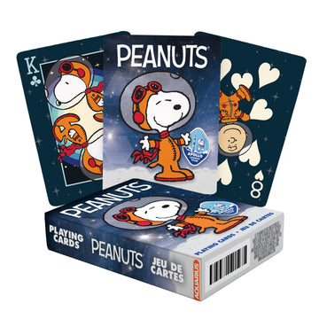 Aquarius Peanuts Snoopy in Space Playing Cards Standard Size - Themed Novelty Deck with 52 Unique Designs - Collectible Merchandise Gift for Teens
