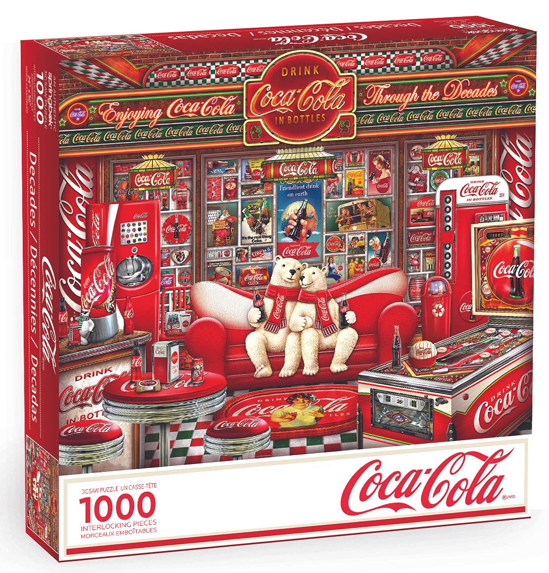 Springbok Coca-Cola Decades 1000 Piece Jigsaw Puzzle for Adults