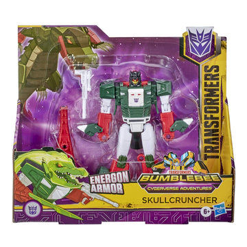 Transformers Bumblebee Cyberverse Adventures Ultra Class Skullcruncher Action Figure - Combines with Energon Armor to Power Up, for Kids Ages 6