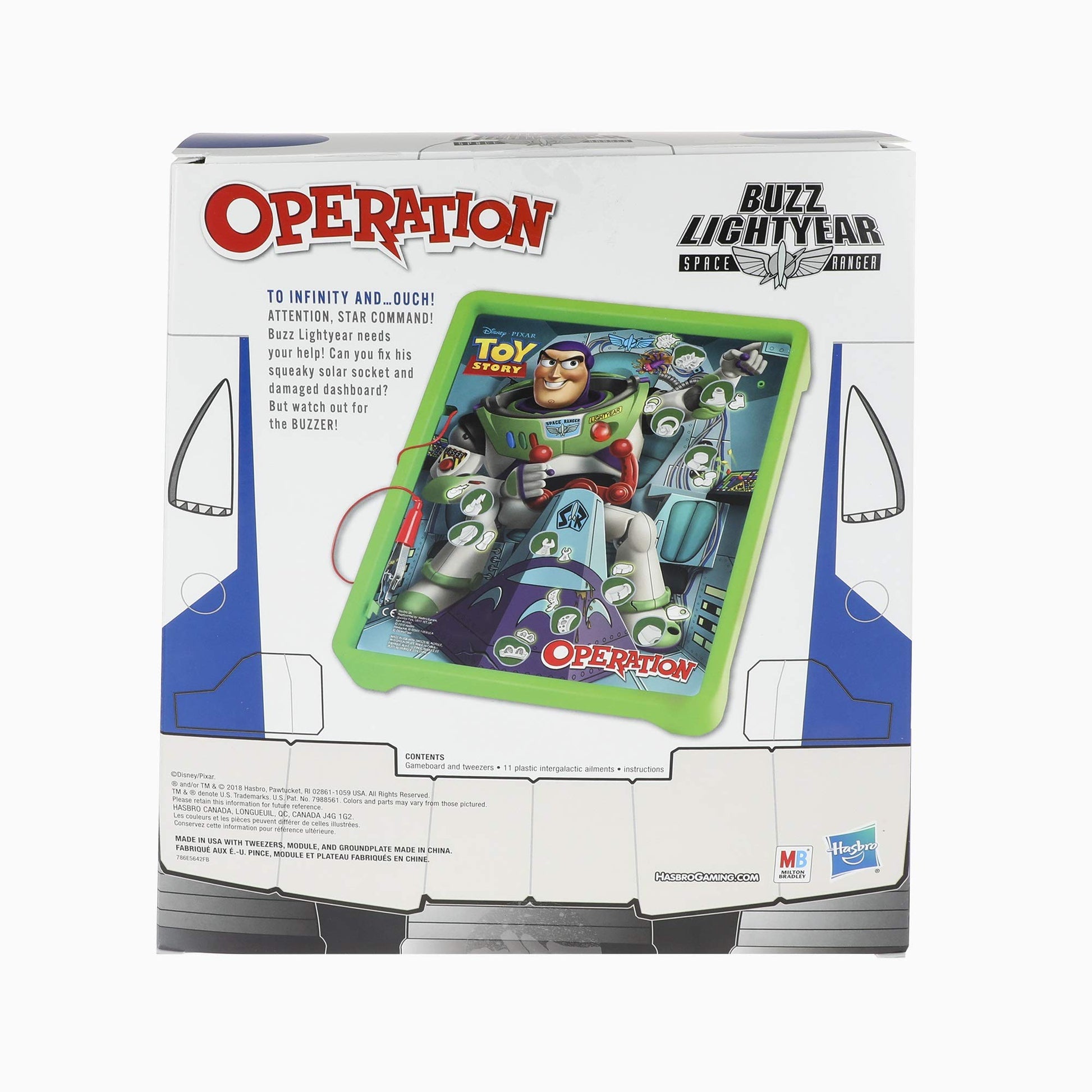 Operation: Disney/Pixar Toy Story Buzz Lightyear Board Game for Kids Ages 6 & Up