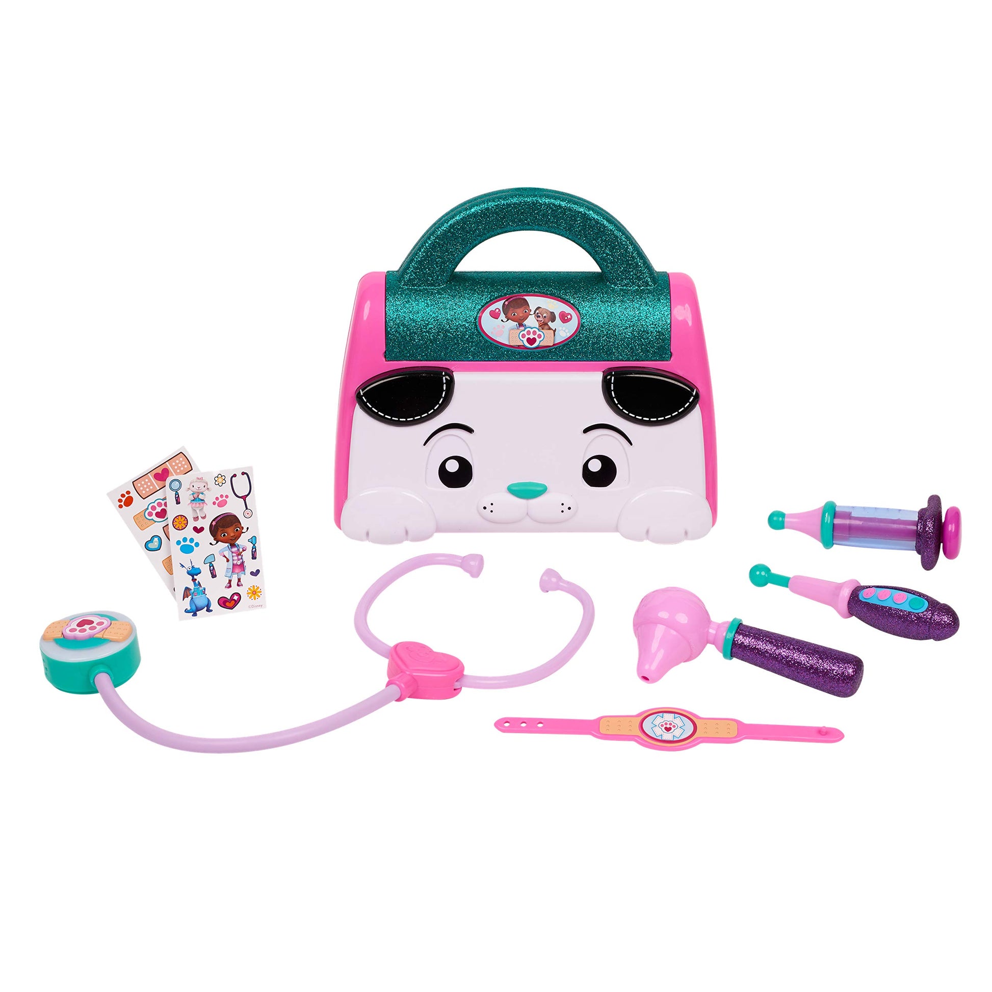 Disney Junior Doc Mcstuffin Pet Rescue Doctor's Bag Set with Lil' Nursery Pal Playset (Puppy)