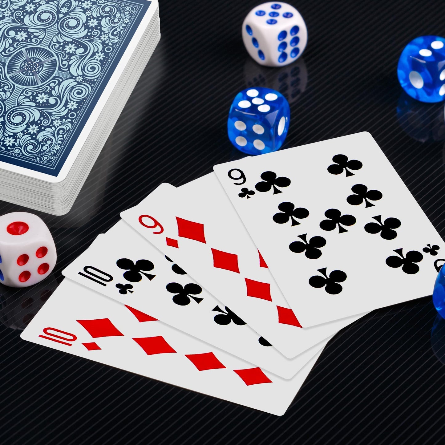 Playing Cards 48 Pack, 48 Deck of Playing Cards Bulk for Adults, Poker Cards Set with 6 Colors, Family Game Night, Standard Index Card for Blackjack