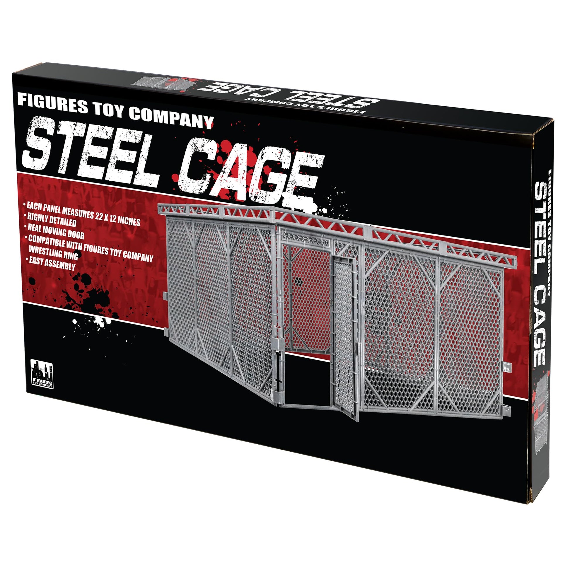 Figures Toy Company Steel Cage Playset Wrestling Rings
