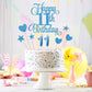 Lecferrarc 11th Birthday Cake Decorations, 11th Birthday Candles Cake Numeral Candles and Glitter Happy 11th Birthday Cake Toppers Set for Birthday