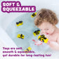 Tub Works® Construction™ Trucks Mold Free Bath Toys, 6 Pack | Sealed, No Hole Bath Toys Design Keeps Moisture Out | Soft, Squeezable & Float on Water