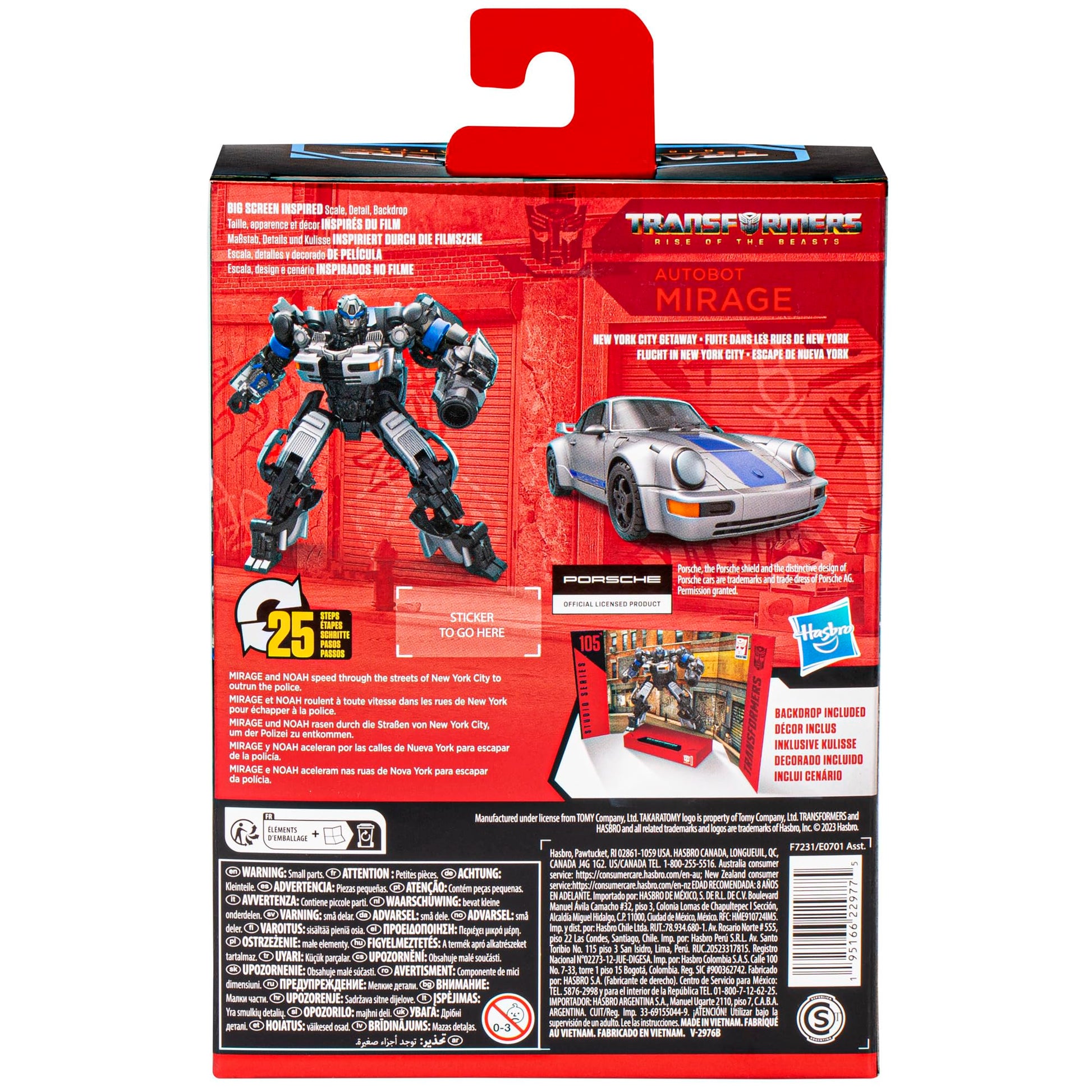 Transformers Toys Studio Series Deluxe Rise of the Beasts 105 Autobot Mirage Toy, 4.5-Inch, Action Figure for Boys and Girls Ages 8 and Up